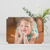 写真パーソナライズされたメリークリスマスカードチケット シーズンカード (スタンド正面)