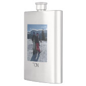 写真パーソナライズされたモノグラムの フラスク (左)