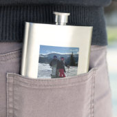 写真パーソナライズされたモノグラムの フラスク (インサイチュ)