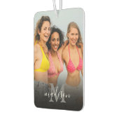 写真パーソナライズされたモノグラム名 カーエアーフレッシュナー (左)