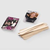 写真パーソナライズされたラグジュアリー30歳の誕生日 ハンドファン (組立なし)