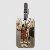 写真パーソナライズされたラゲージタグ ラゲッジタグ (正面縦)