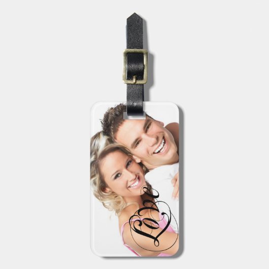 写真パーソナライズされたラゲージタグ ラゲッジタグ (正面縦)