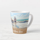 写真パーソナライズされたラテマグカップとカスタム文字 カフェラテマグ (右アングル)