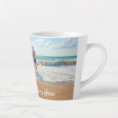 写真パーソナライズされたラテマグカップとカスタム文字 カフェラテマグ (右)