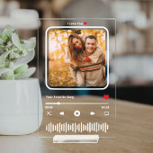 写真パーソナライズされたラブミュージックプラーク アクリルサイン