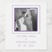 写真パーソナライズされたワインラベル ワインラベル (シングルラベル)