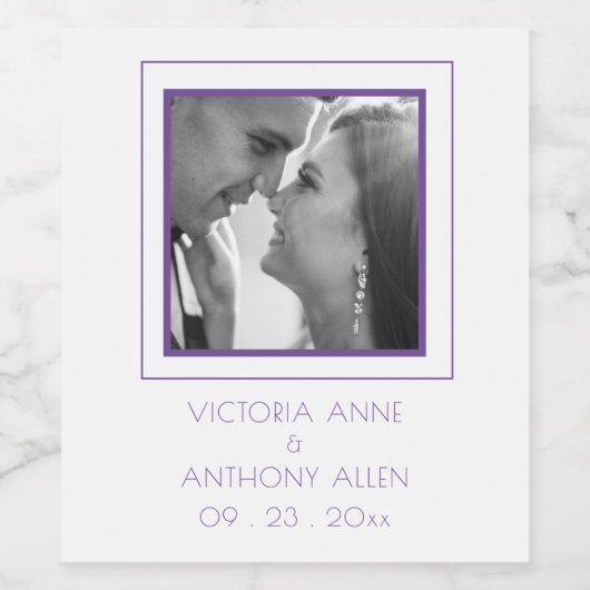 写真パーソナライズされたワインラベル ワインラベル (シングルラベル)