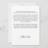 写真パーソナライズされた三結婚通 サンキューカード (裏面)