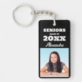 写真パーソナライズされた上級卒業式 キーホルダー (正面)