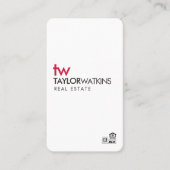 写真パーソナライズされた不動産仲介業者名刺 名刺 (正面)