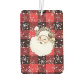 写真パーソナライズされた両面クリスマス カーエアーフレッシュナー (裏面)