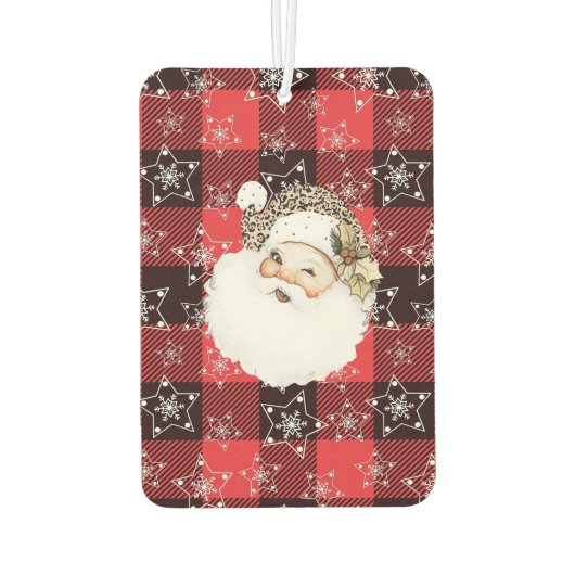 写真パーソナライズされた両面クリスマス カーエアーフレッシュナー (裏面)