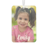 写真パーソナライズされた両面 カーエアーフレッシュナー (裏面)