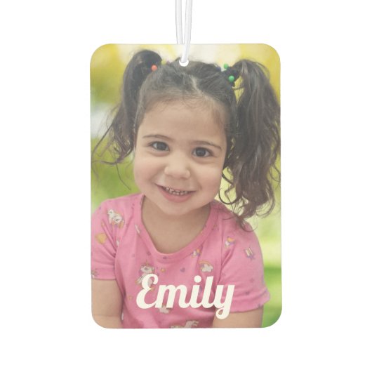 写真パーソナライズされた両面 カーエアーフレッシュナー (裏面)