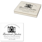 写真パーソナライズされた事業ロゴカメラ ラバースタンプ (押印)