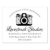 写真パーソナライズされた事業ロゴカメラ ラバースタンプ (インプリント)