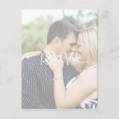 写真パーソナライズされた付きウェディングRSVP インビテーションポストカード (正面)