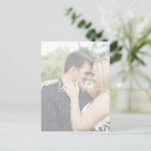 写真パーソナライズされた付きウェディングRSVP インビテーションポストカード (スタンド正面)