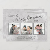 写真パーソナライズされた付きクリスマスカード シーズンカード (正面/裏面)