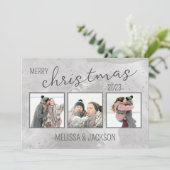 写真パーソナライズされた付きクリスマスカード シーズンカード (スタンド正面)