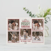 写真パーソナライズされた付きクリスマスカード シーズンカード (スタンド正面)