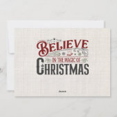 写真パーソナライズされた付きクリスマスカード シーズンカード (裏面)