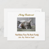 写真パーソナライズされた付きクリスマスポストカード シーズンポストカード (正面/裏面)