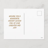 写真パーソナライズされた付きクリスマスポストカード シーズンポストカード (裏面)