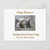 写真パーソナライズされた付きクリスマスポストカード シーズンポストカード (正面)