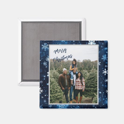 写真パーソナライズされた付きクリスマスマグネット マグネット (正面/裏面)