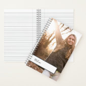 写真パーソナライズされた付きジャーナル ノートブック (内側)