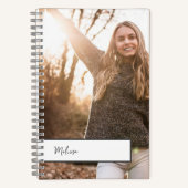 写真パーソナライズされた付きジャーナル ノートブック (正面)
