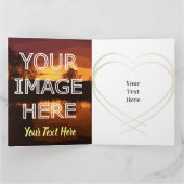 写真パーソナライズされた付きハッピーアニバーサリーカード カード (内部)