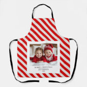 「写真パーソナライズされた付きメリークリスマスエプロン エプロン (正面)