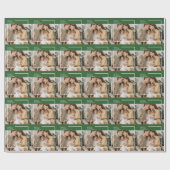 写真パーソナライズされた付きラッモダンピング紙 ラッピングペーパー (フラット)