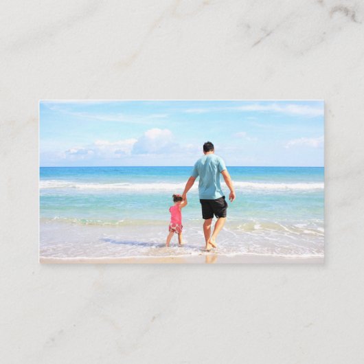 写真パーソナライズされた付き名刺 名刺 (裏面)