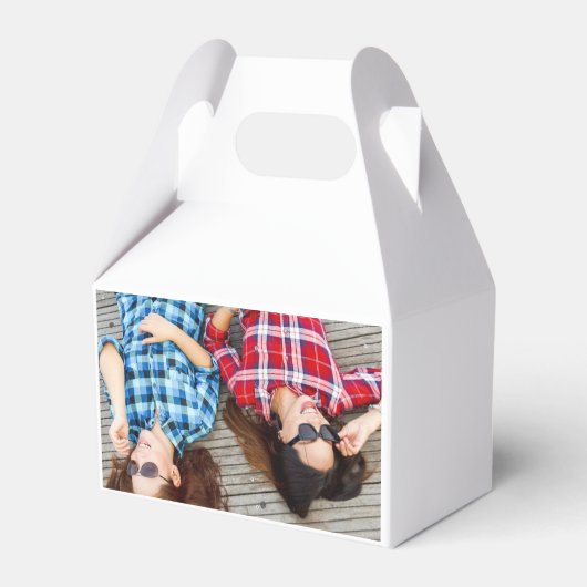 写真パーソナライズされた付き花嫁プロポーザル フェイバーボックス (裏面サイド)