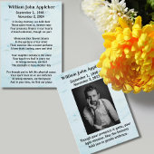 写真パーソナライズされた付き葬式の同情カード コーリングカード