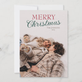 写真パーソナライズされた付きMerry Christmas Card シーズンカード