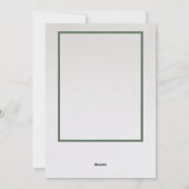 写真パーソナライズされた付きMerry Christmas Card シーズンカード (裏面)