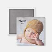 写真パーソナライズされた付磁石 マグネット (正面/裏面)