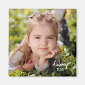 写真パーソナライズされた付磁石 マグネット (正面)