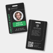 写真パーソナライズされた企業の |社員カスタム社員 バッジ (正面＆裏面)