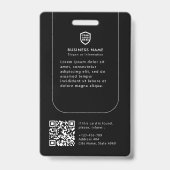 写真パーソナライズされた企業の |社員カスタム社員 バッジ (裏面)