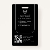 写真パーソナライズされた企業の |社員カスタム社員 バッジ (裏面)