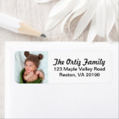 写真パーソナライズされた住所 シール (インサイチュ)