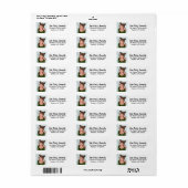 写真パーソナライズされた住所 シール (フルシート)