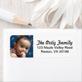 写真パーソナライズされた住所 シール (インサイチュ)