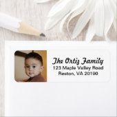 写真パーソナライズされた住所 シール (インサイチュ)